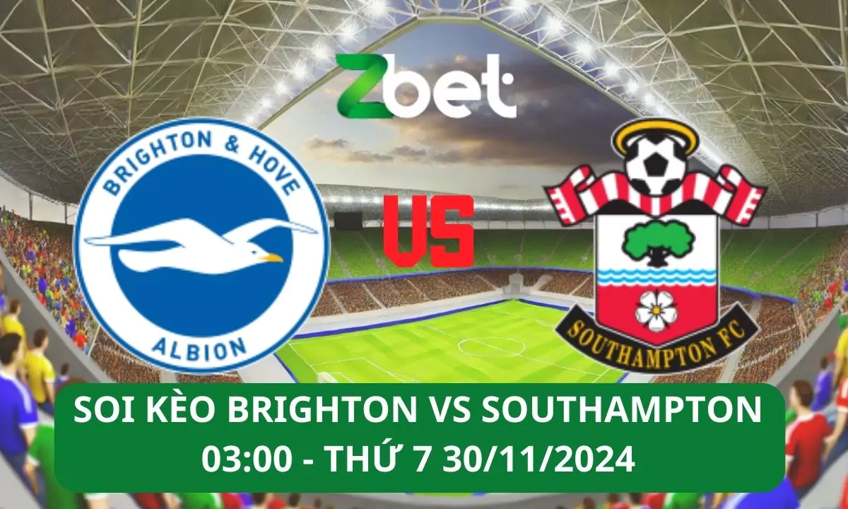 Nhận định soi kèo Brighton vs Southampton, 03h00 30/11/2024 – Ngoại hạng Anh