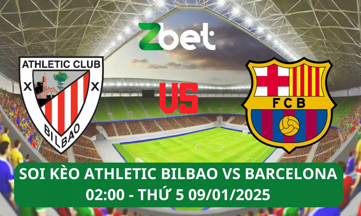 Nhận định soi kèo Athletic Bilbao vs Barcelona, 02h00 09/01/2025 – Copa del Rey