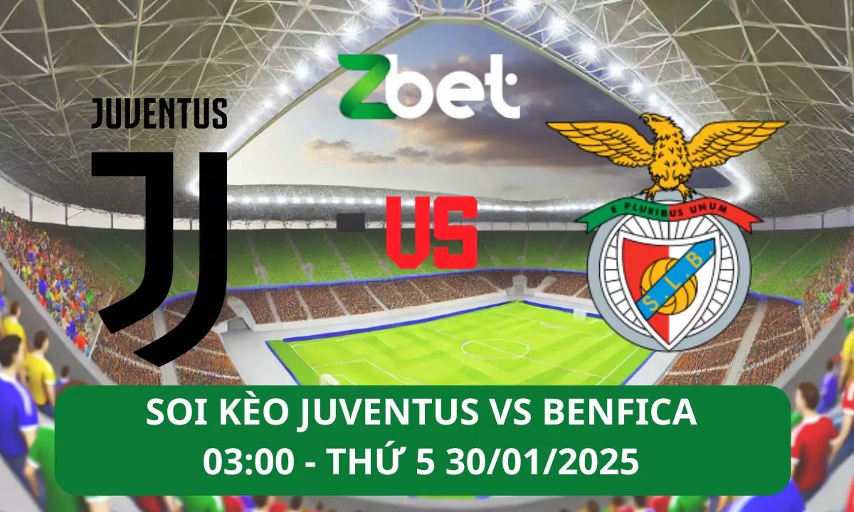 Nhận định soi kèo Juventus vs Benfica, 03h00 30/01/2025 – Champions League