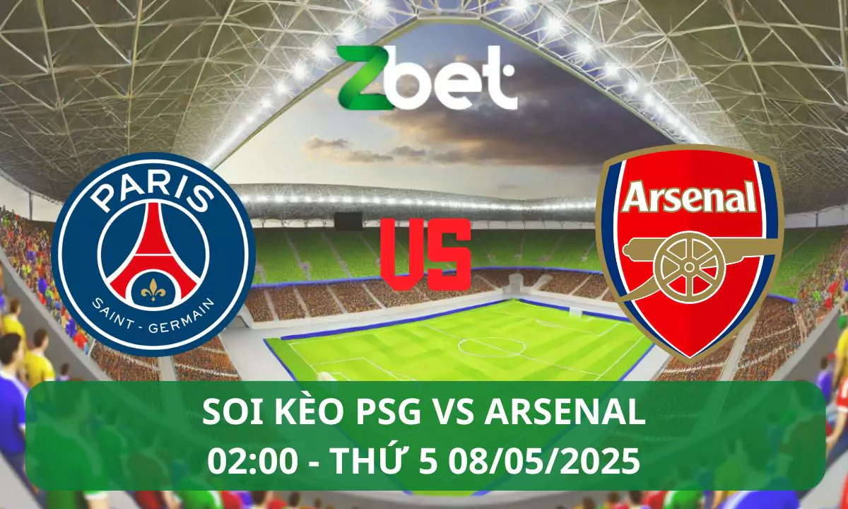 Nhận định soi kèo PSG vs Arsenal, 02h00 08/05/2025 – Champions League
